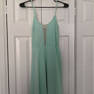 Mint green dress